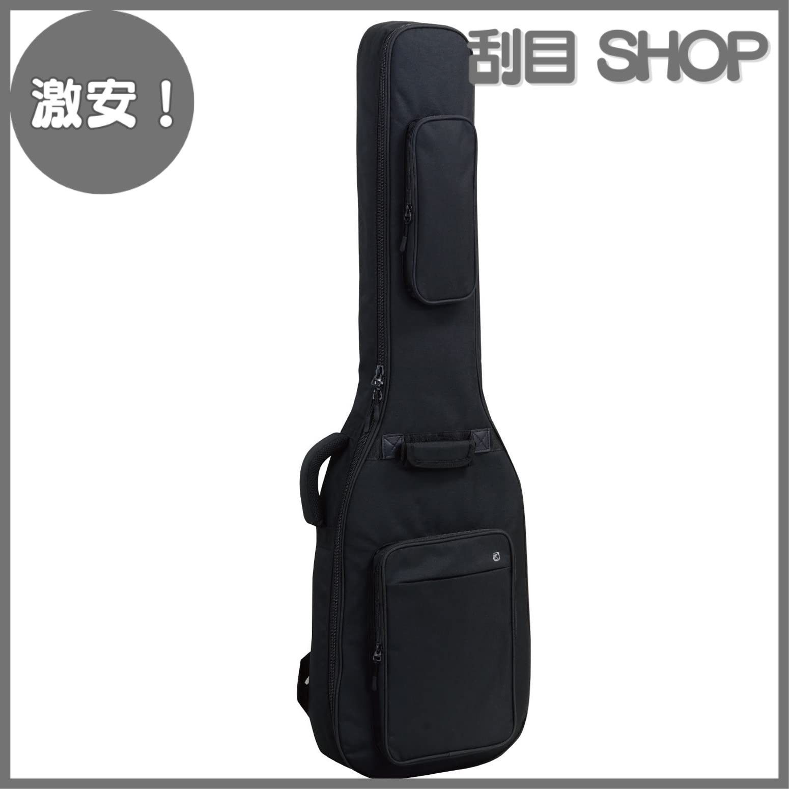 キクタニ ベースギター用 ギグバック 20mm厚クッション リュックタイプ GVB-30B ブラック