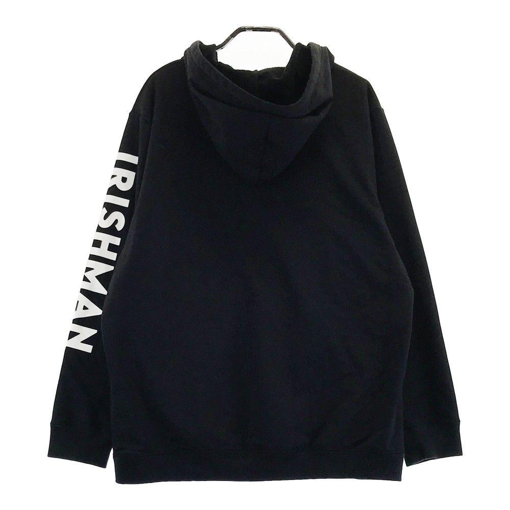 サイズ：M IRISHMAN アイリッシュマン 裏起毛 ナイロン ジップパーカー