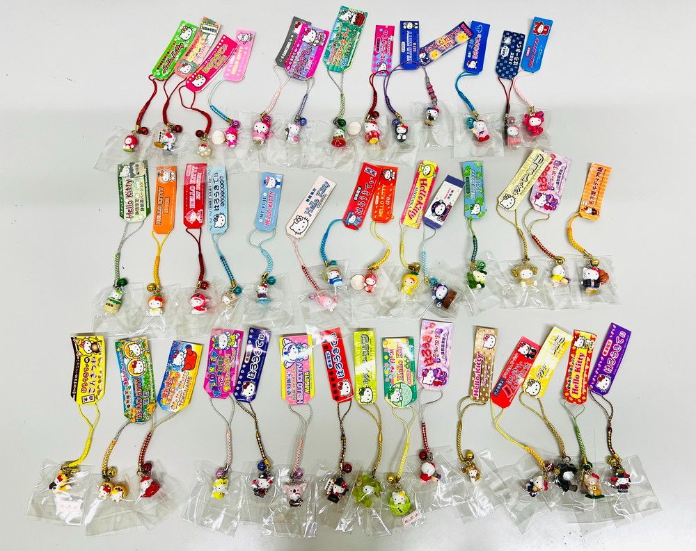 ●サンリオ HELLO KITTY ハローキティ ご当地 根付け 中部 ストラップ 42個セット ♥品