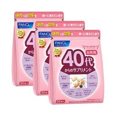 全国 ファンケル FANCL 40代からのサプリメント 女性用 30日分×３袋 徳用