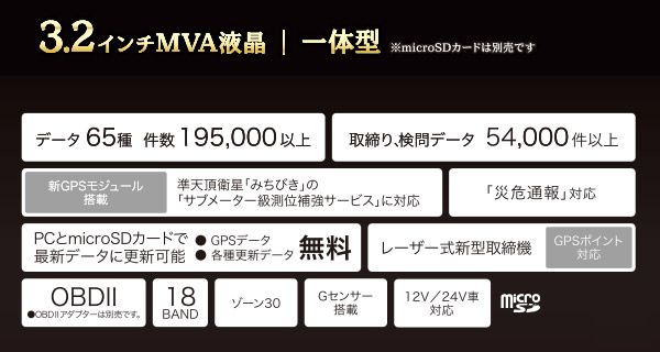 RO-109レーザー式オービス対応セーフティレーダー直結配線DCコードセット