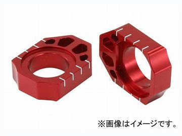 2輪 ZETA アクスルブロック レッド ZE93-5113 JAN：4547836084652