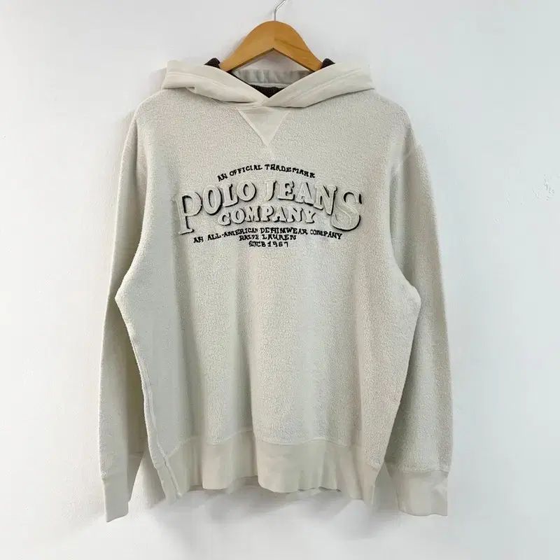M ポロ フリース フード付きTシャツ 白