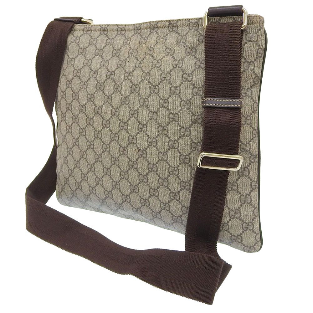 【本物保証】 グッチ GUCCI GGスプリーム GGプラス 斜め掛け ショルダーバッグ 201446 213048 ベージュ ブラウン 軽い 本物保証】 グッチ GUCCI GGスプリーム GGプラス 斜め掛け ショルダー