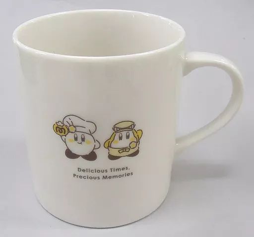 [Used] Mug, Hot Water Only (Character) Kirby & Waddledy Souvenir Mug “Kirby's Dream Land Kirby Cafe 2018” Art Collection Order-Reward