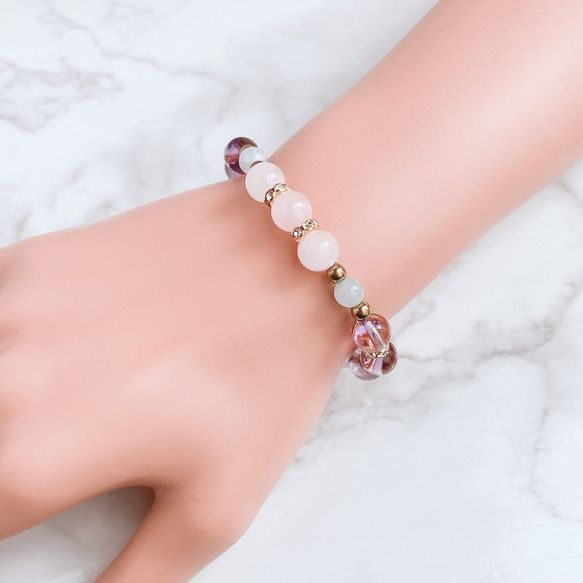 愛に満ちた生活へ導く アメジスト ローズクォーツ アクアマリン