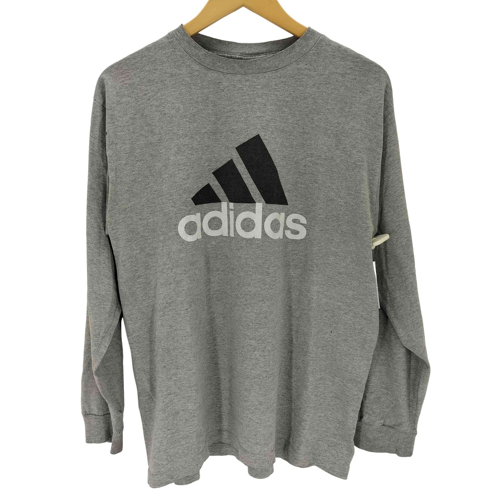 アディダス adidas 00s パフォーマンスロゴ プリント 長袖カットソー メンズ JPN：M 