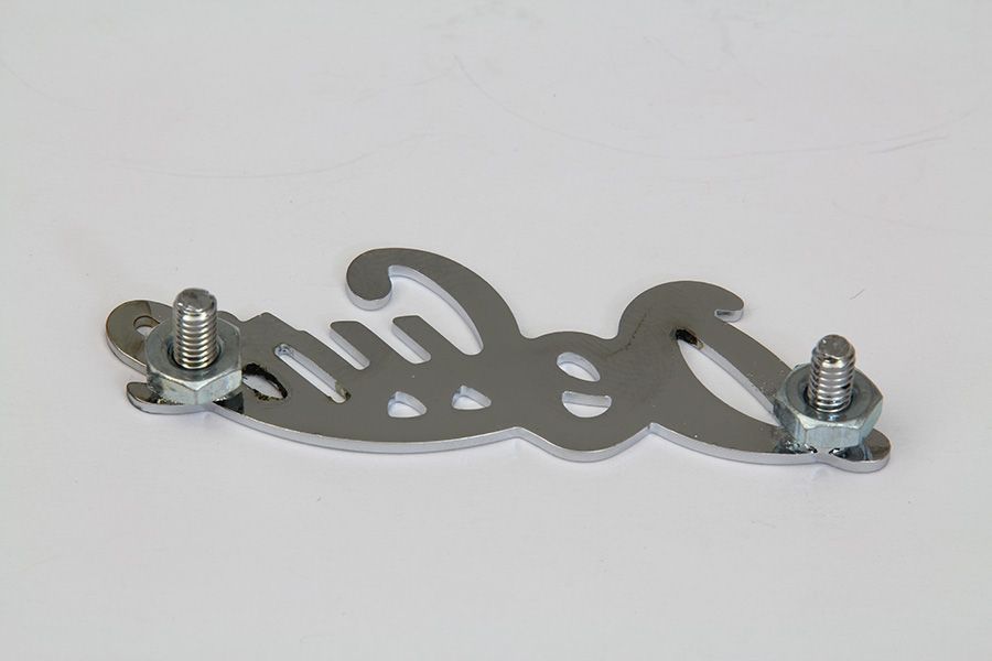 38-6674.デラックス フェンダー1946-1949年モデル エンブレム / ニッケル