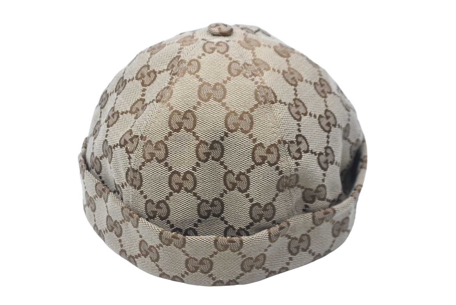 極美品 GUCCI グッチ GG ジャガード ロール キャップ 726745