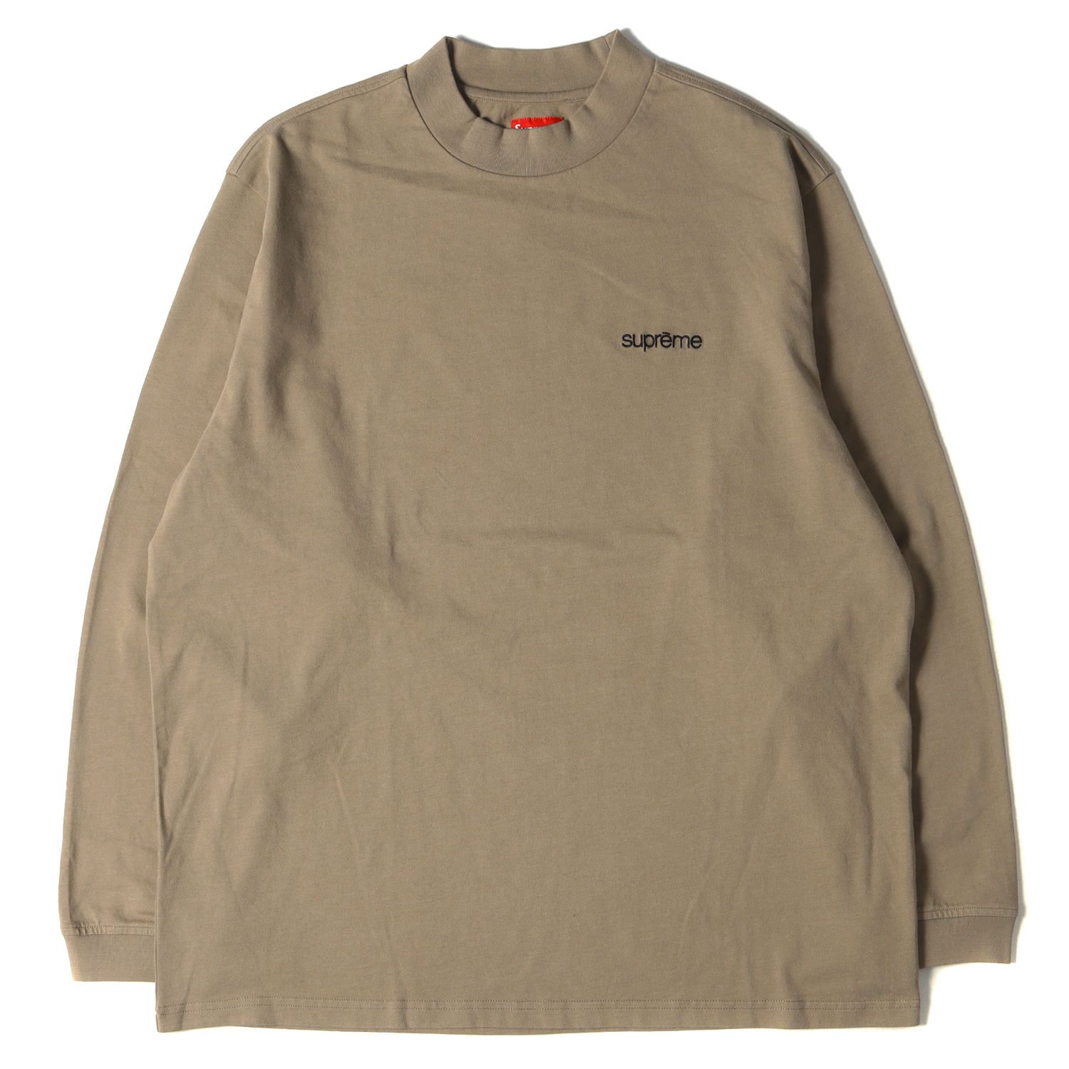 Supreme シュプリーム Mock Neckティーシャツ ロンT Sサイズ 美品 Supreme シュプリーム Tシャツ クラシックロゴ モックネック