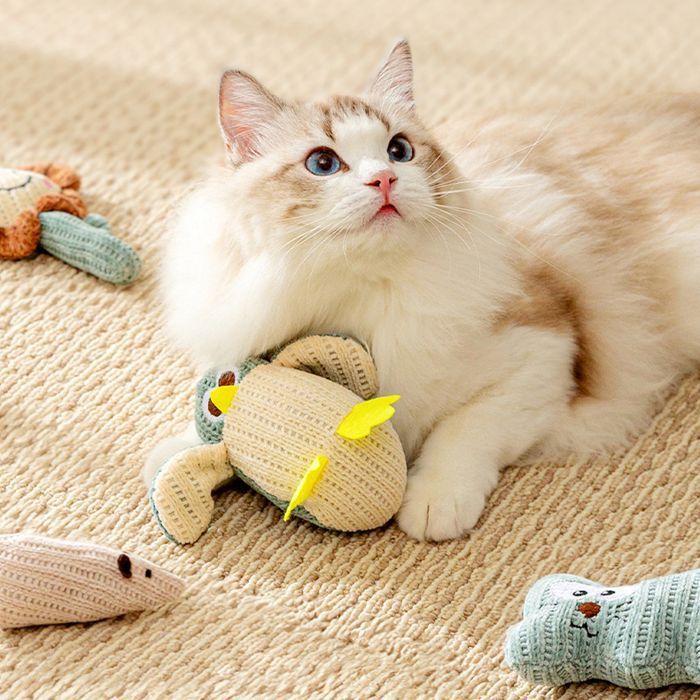 猫のぬいぐるみ、猫のぬいぐるみのおもちゃ,頭の回転可能なぬいぐるみ 