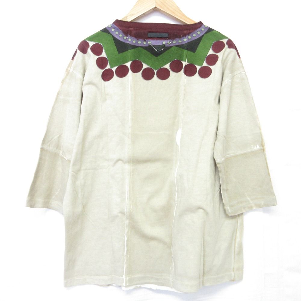 「PRADA」パッチワークTシャツ プラダ 美品PRADA シャツ XS プラダ PRADA Tシャツ 半袖 2017年モデル