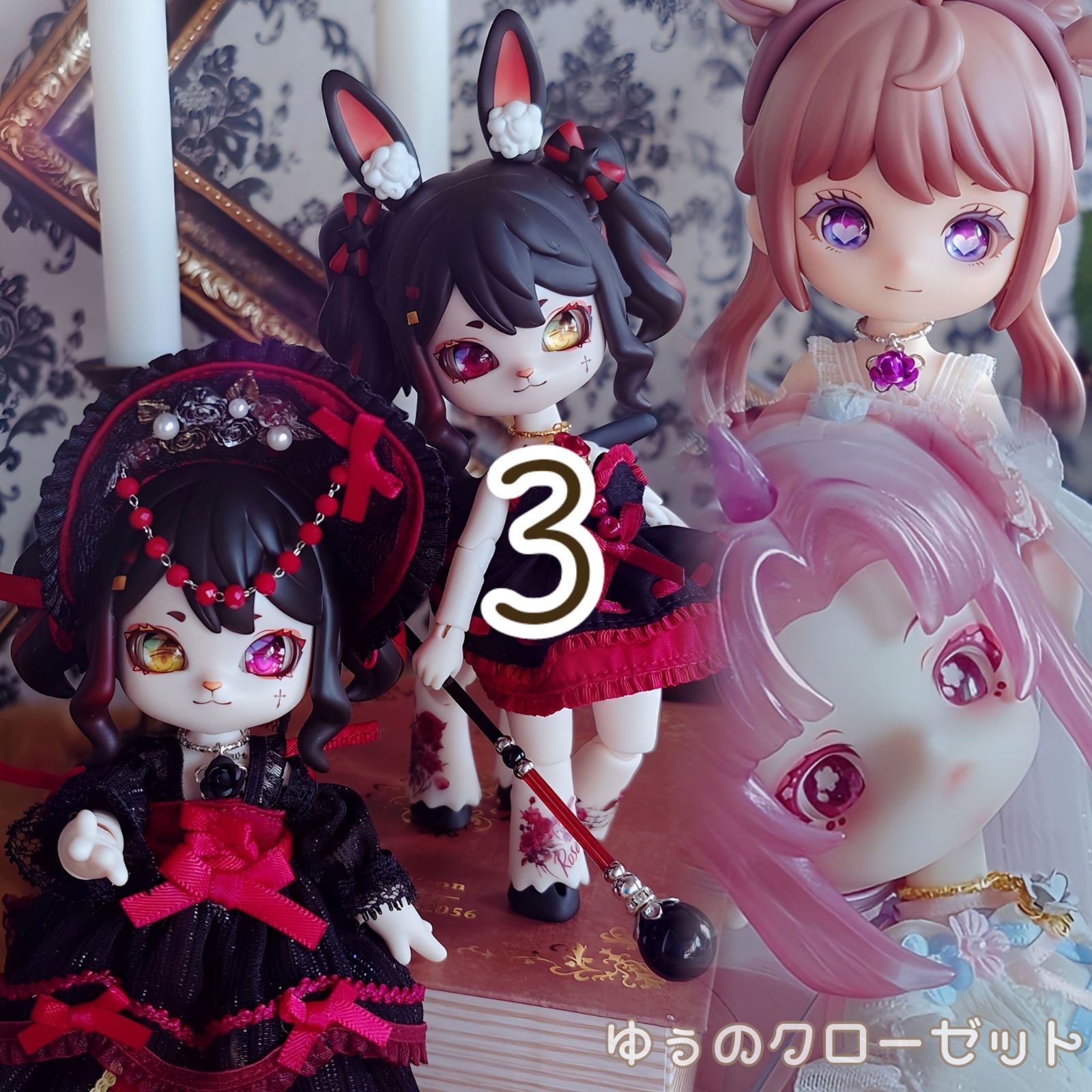 いちにご様ご確認用※ハルモニアブルーム※黒とブルーのワンピース