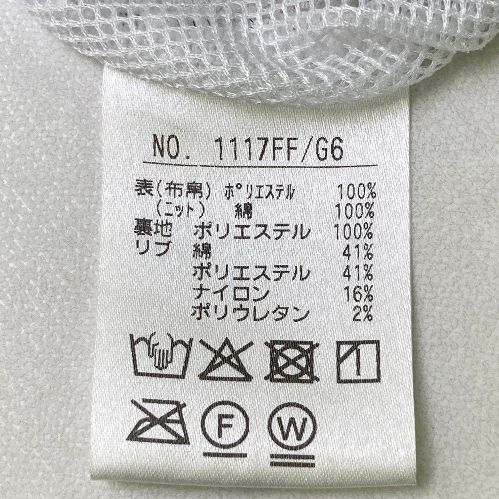 サイズ：L AND PER SE アンパスィ  裏メッシュ ナイロン切替 ジップジャケット 総柄 ホワイト系 [240101420429] ゴルフウェア レディース ストスト サイズ：L AND PER SE アンパスィ 裏メッシュ ナイロン切替