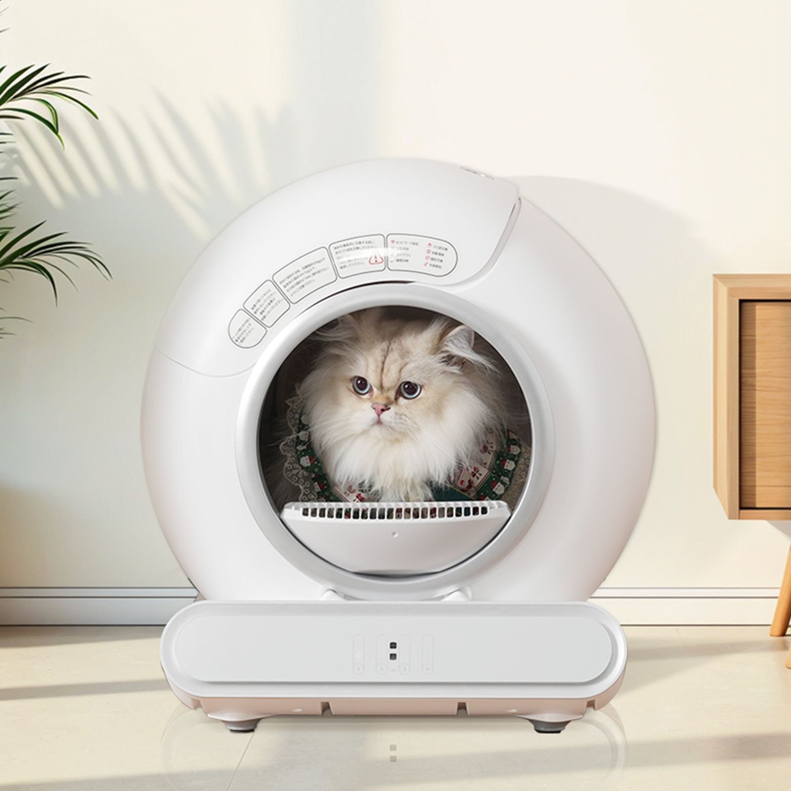 39％割 Petbliss 自動ネコトイレ 猫 トイレ 60L大容量ドーム 8L大容量ゴミボックス 猫用 猫トイレ 自動 清掃 重量センサー 安全 多頭飼い 大容量 留守番 脱臭 猫砂 掃除 飛び散り防止 スマホ アプリ 遠隔操作 お手入れ簡単