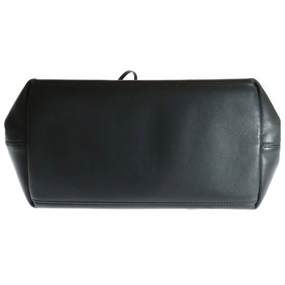 BALENCIAGA (バレンシアガ) ネイビーカバス S パンチングロゴ レザー