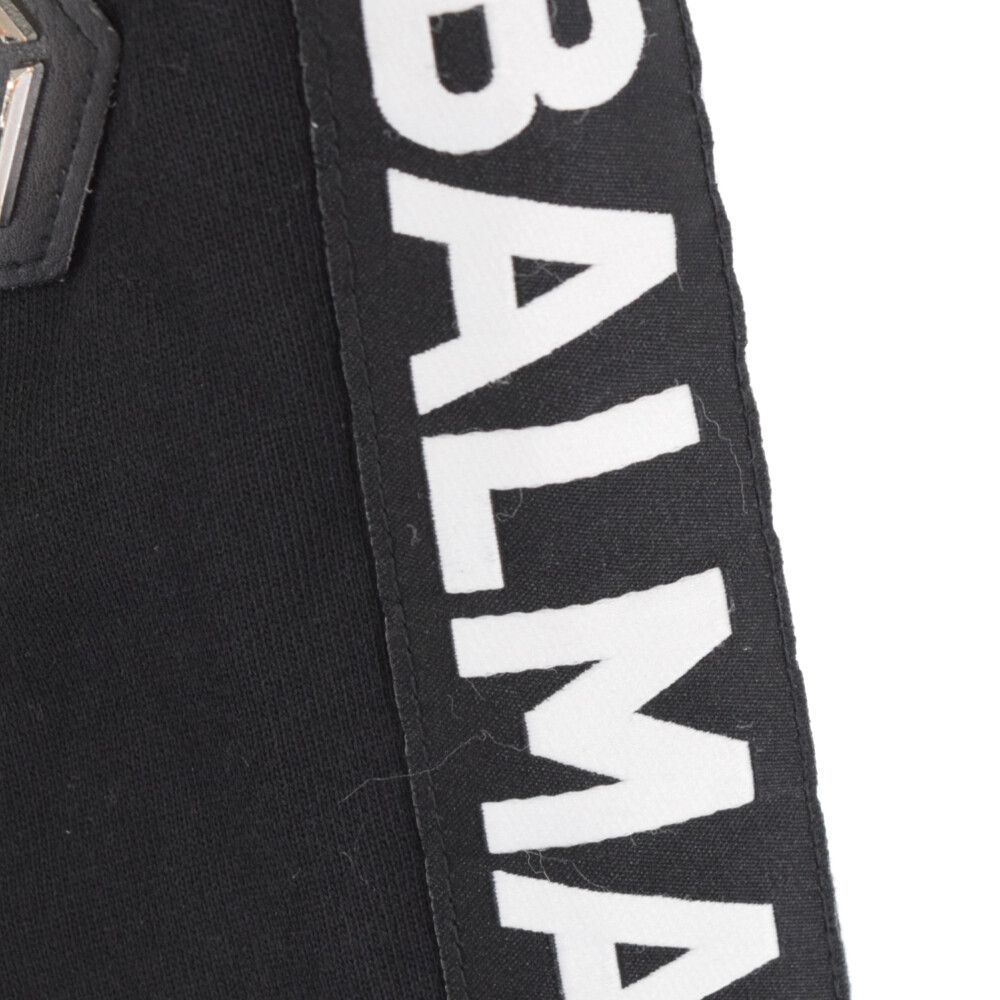 BALMAIN (バルマン) サイドテープロゴバイカースウェットパンツ ...