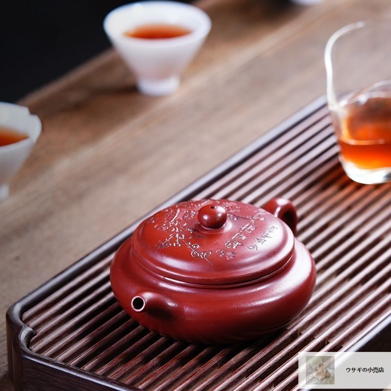 紫砂壷 宜興紫砂 朱泥 本物 急須 煎茶道具 古美術 茶壷 煎茶器
