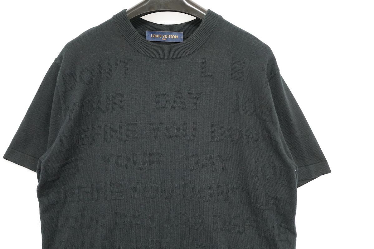 最終値下げ・ルイヴィトン　ロゴ刺繍Tシャツ ルイヴィトン アップサイドダウン LVロゴ 刺繍 Tシャツ 希少