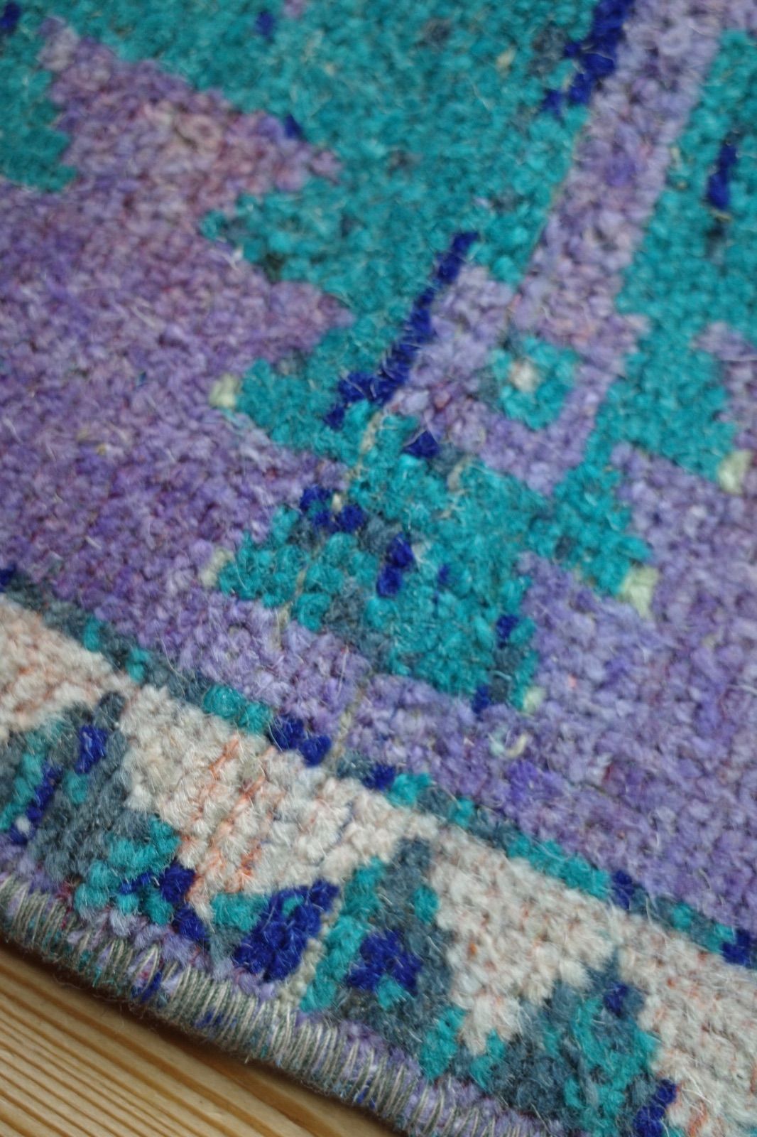 トルコ ヴィンテージラグ スモールラグ パープル MARWIL-DEMENAGEMENTS_CH