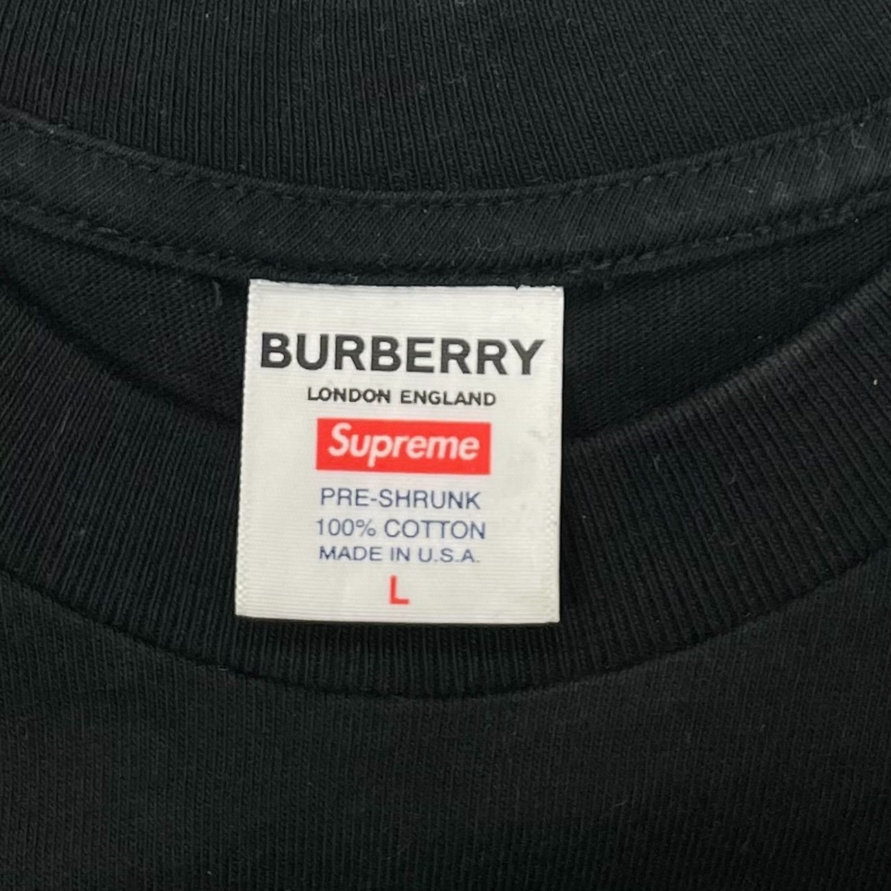 国内正規 美品 Supreme 22SS Burberry Box Logo Tee バーバリー