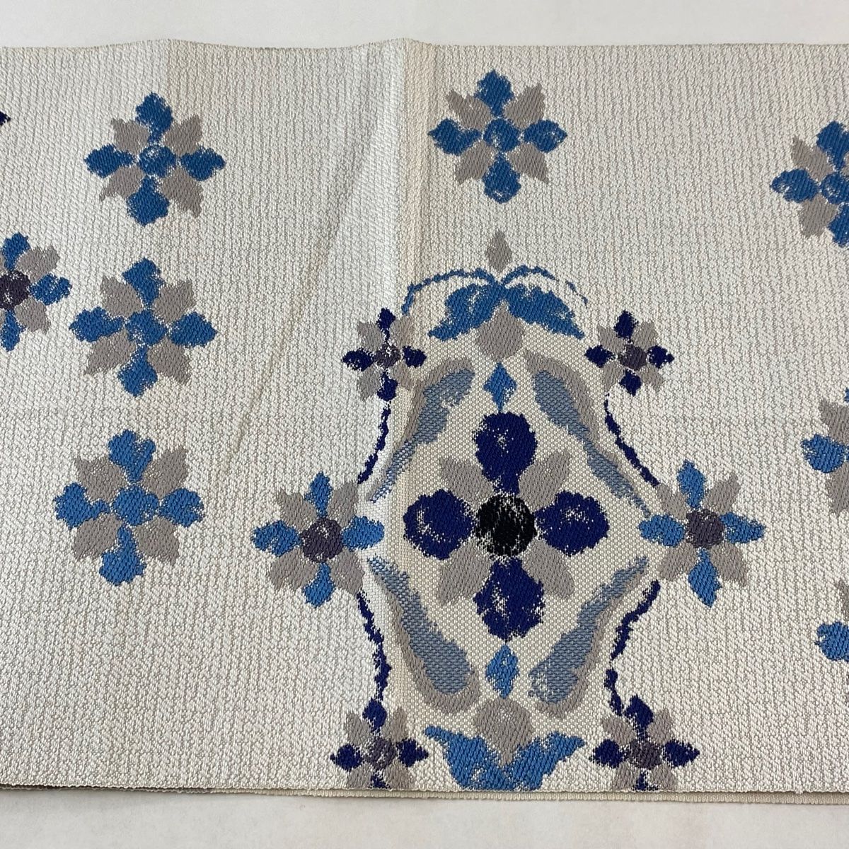 平和屋本店□極上 京都染織メーカー・貴久樹謹製 イカット 綿 全通柄  