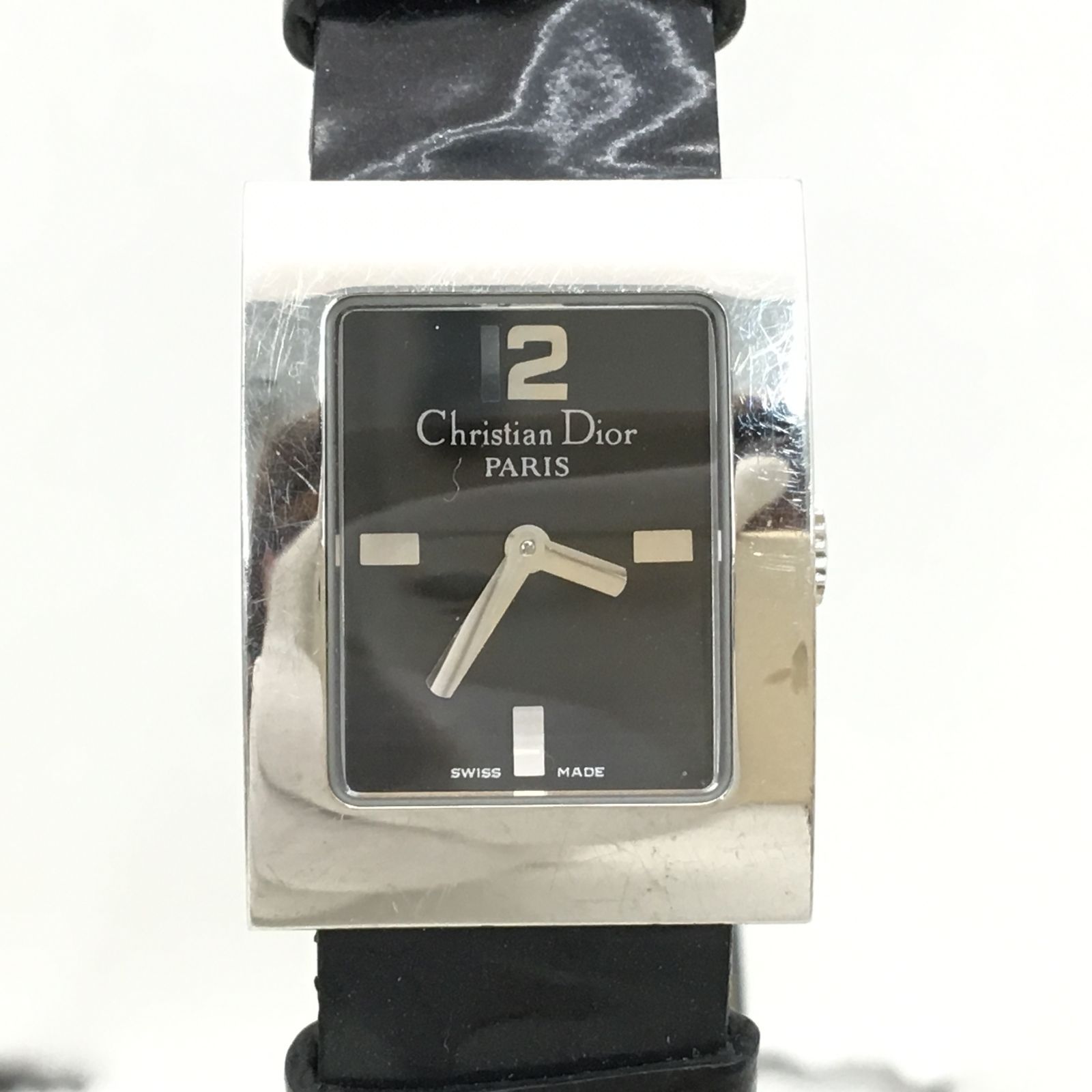 【稼働品】Christian Dior 腕時計 シルバー/ブラック ディオール 腕時計 ブラック×シルバー 稼働品 10-893 - メルカリ