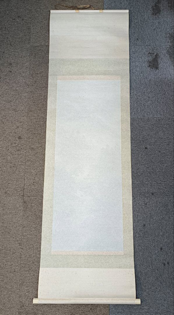 水墨山水 掛軸 清堂 山本華秋画 真筆証明書付 共箱 - メルカリ