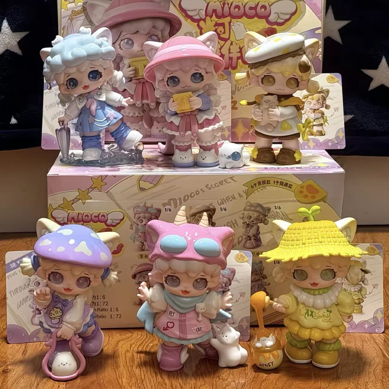 MANCHAO 正規品 Mioco 付き添い日記 シリーズ アソートボックス フィギュア セット 1BOX 6ピース入り