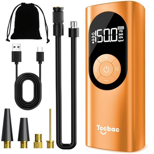 Tccbac自転車空気入れ電動車タイヤ空気入れ携帯自動車タイヤエアーポンプロードバイク|バイク用|ボール|小型自動車|子供のおもちゃの車などに適しています最大圧力150PSI2倍の膨張速度自…