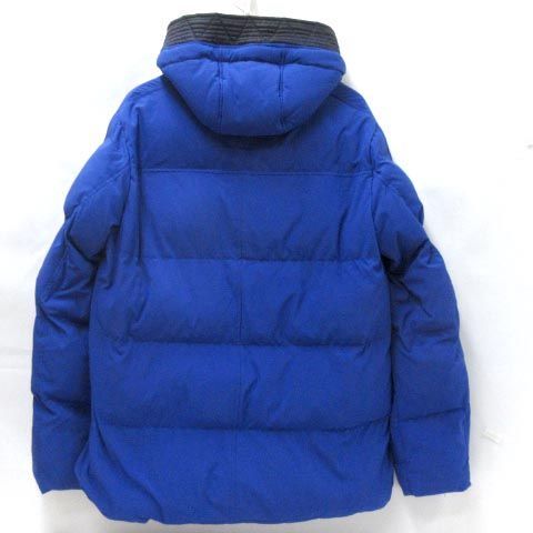 COMME CA ISM コムサイズム ダウンジャケット フード付き ブルー 