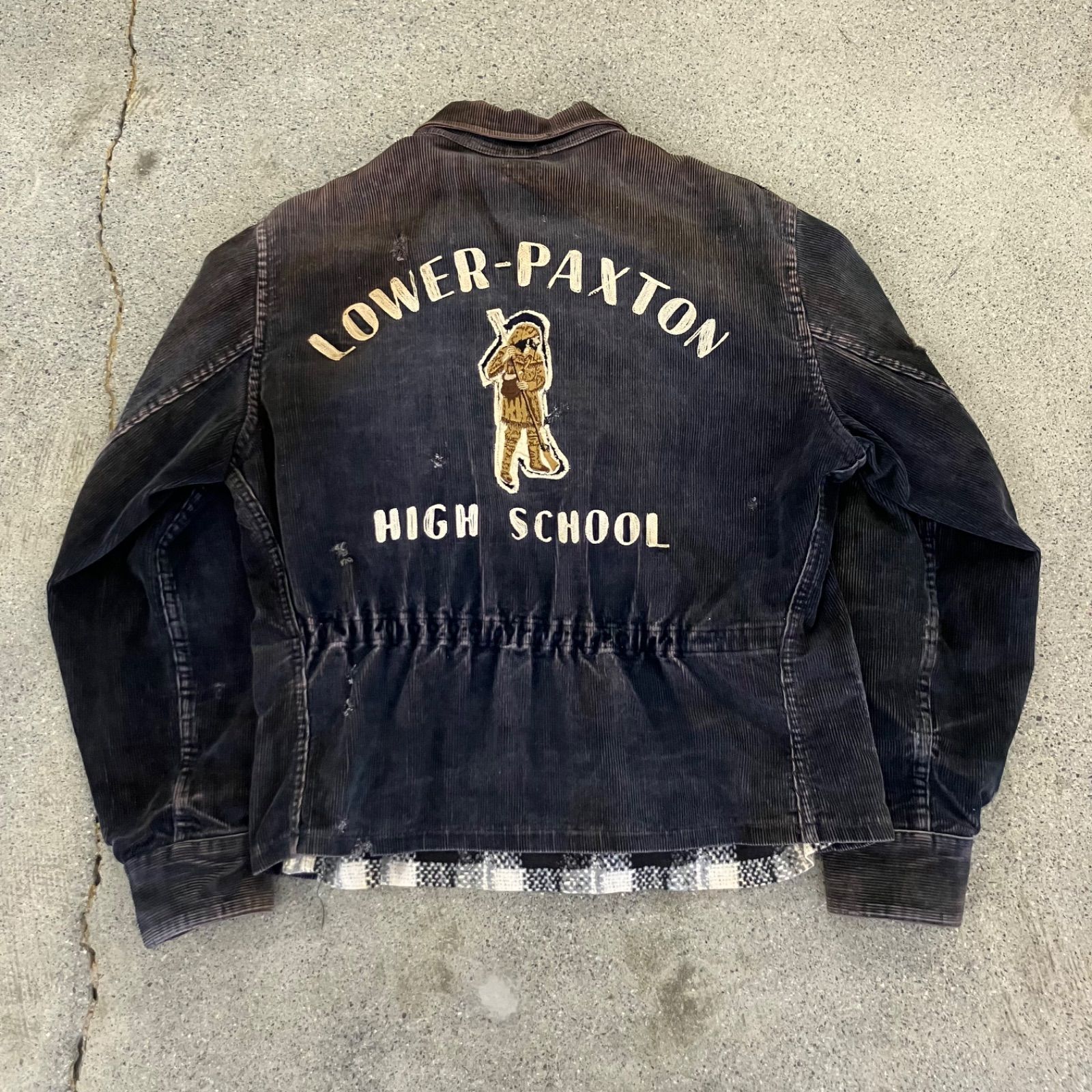 Unknown】Around 50s Chain Stitch School Jacket Approx.L〜XL 