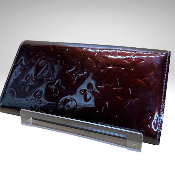LOUIS VUITTON ルイヴィトン M93524 ヴェルニアマラント ポルトフォイユ サラ 二つ折り 長財布