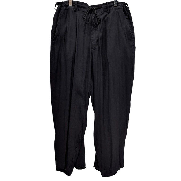 S'YTE Yohji Yamamoto テンセルビエラバックフレアシームカラスパンツ 名作 Archive ドローストリング Pour Homme