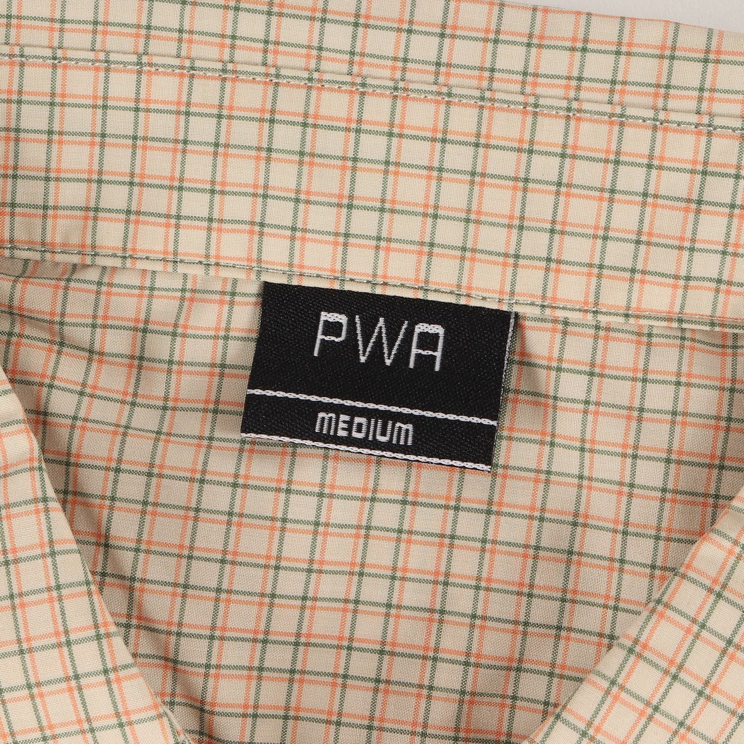 新品 PWA プア シャツ サイズ:M オーバーサイズ ミニチェック ワーク 