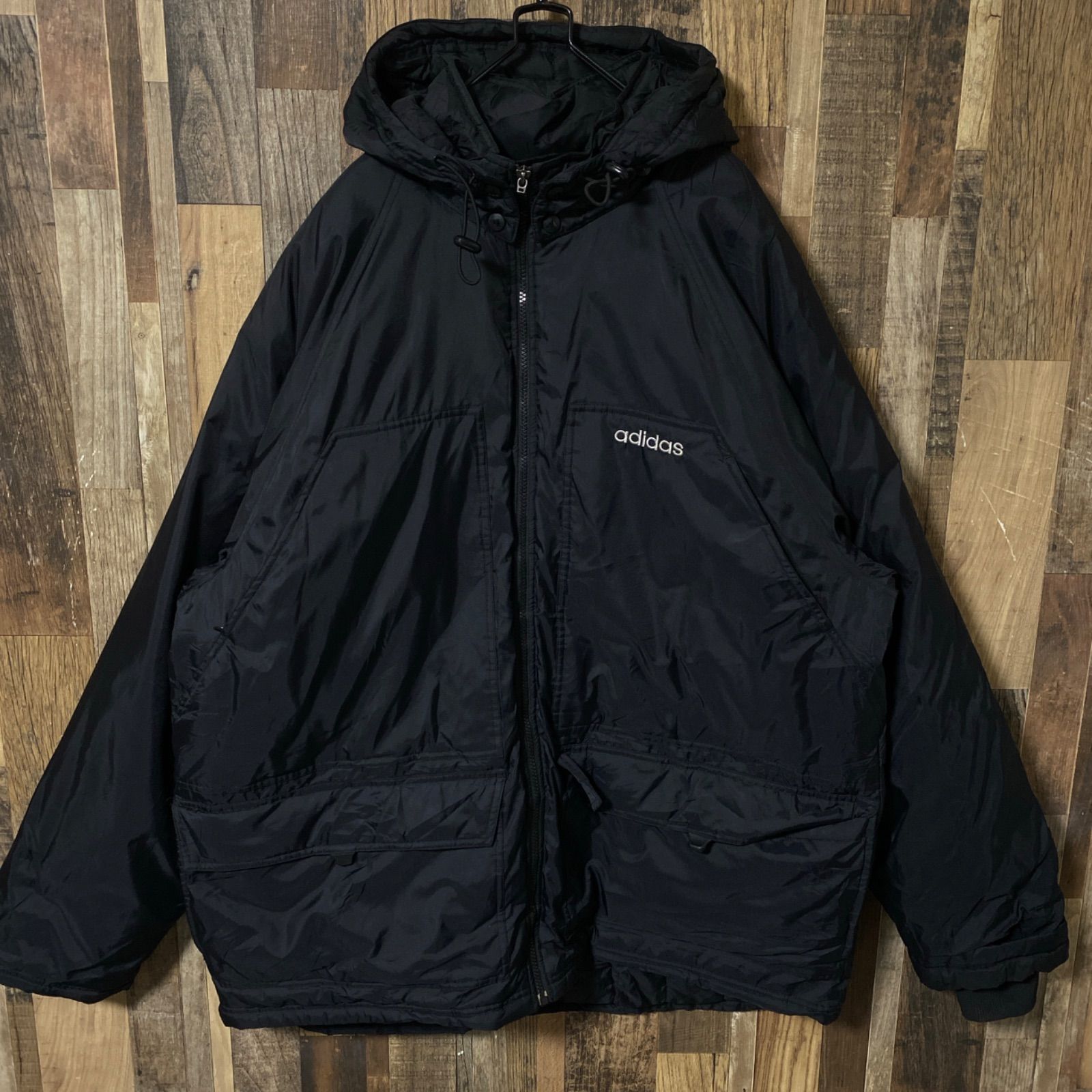 ダウン アディダス ブラック XL ビックシルエット ジャケット メンズ 