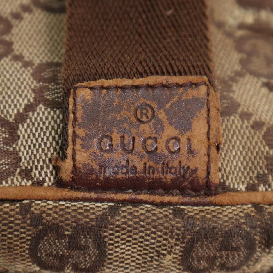 訳あり】GUCCI グッチ GGキャンバス バニティバッグ