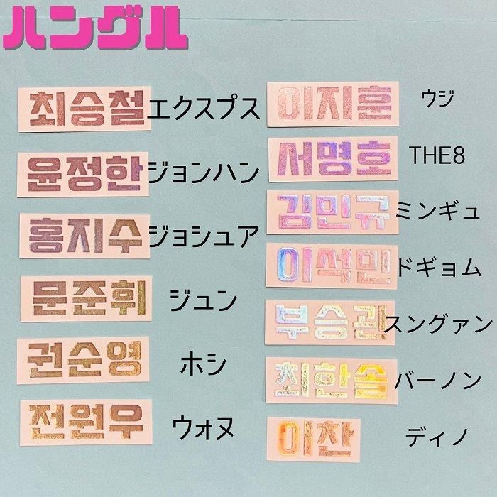 SEVENTEEN - SEVENTEEN セブチ ステッカー 各メンバー 867b9adcbcc54d001b08fa538413d5