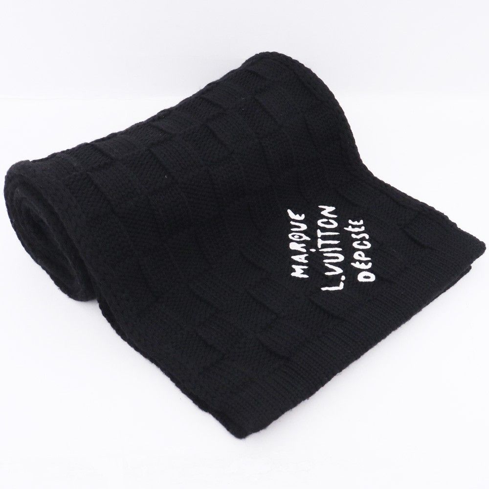 LOUIS VUITTON ブラック マフラー マフラー・ダミエ ルイ・ヴィトン S00｜ルイ・ヴィトン 公式