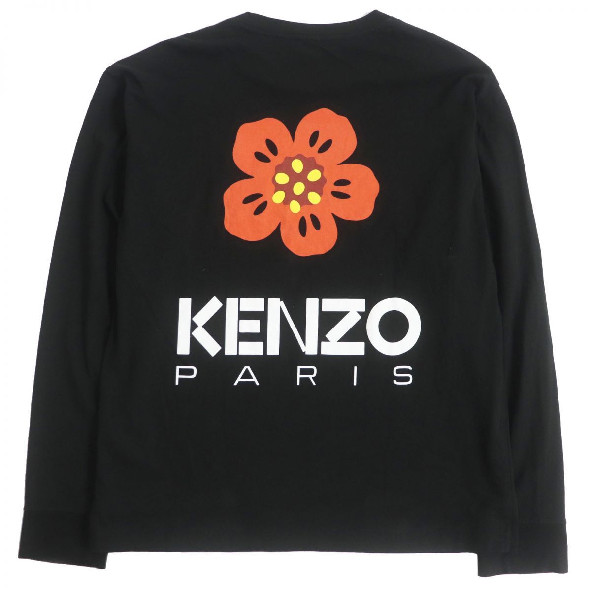 美品□KENZO/ケンゾー BOKE FLOWER ロゴワッペン/プリント コットン100 