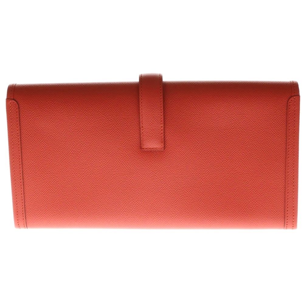 HERMES エルメス ジジェエラン ローズエクストリーム ヴォーエプソン レザークラッチバッグ A刻印