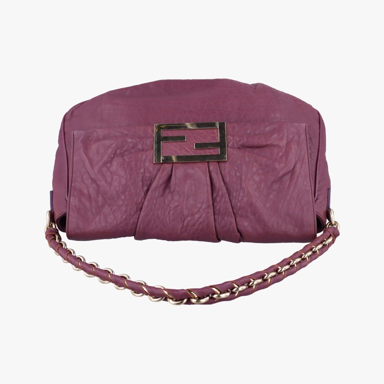 フェンディFendiミア フラップパープルレザー8BR6148BR614-VTT