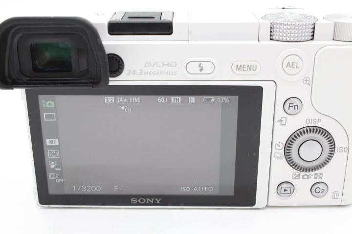 良品】SONY ソニー ミラーレス一眼 α6000 ボディ ホワイト