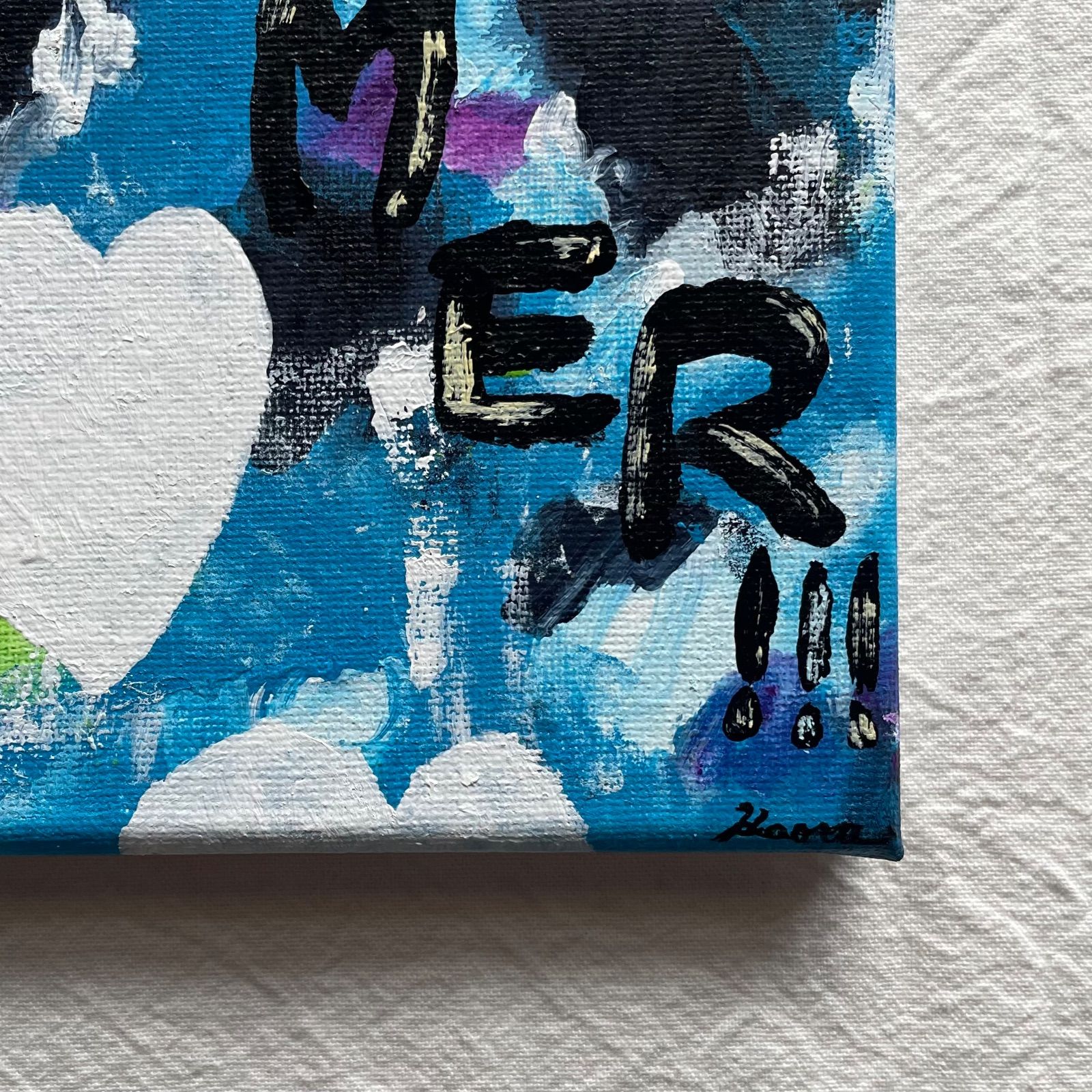 キャンバス画 SUMMER アクリル絵の具アート - メルカリ