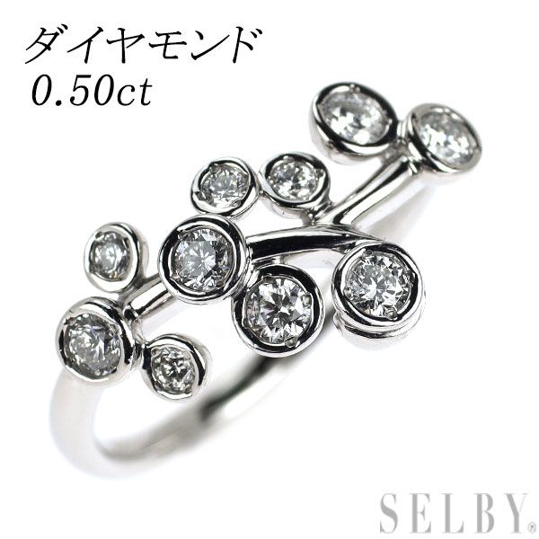 専用です。。。pt900♡ダイヤモンドリング0.50ctオマケk10？ピアス Pt900 ダイヤモンド リング 0.50ct - メルカリ