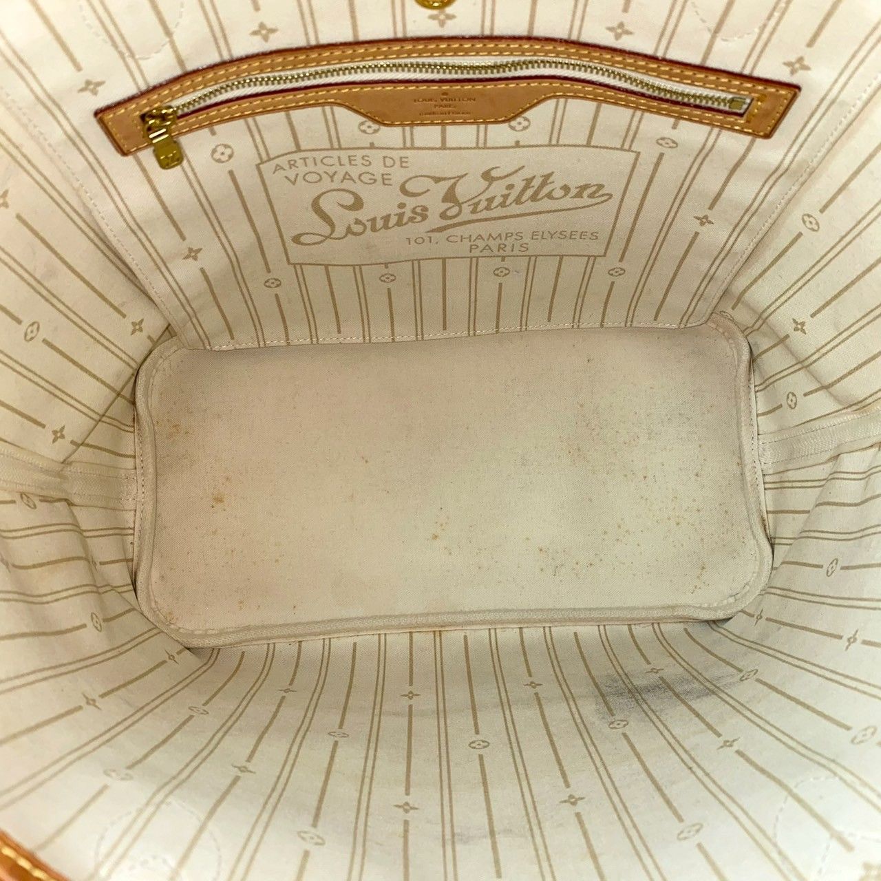 M【LOUIS VUITTON】ネヴァーフルMM ダミエ アズール トートバッグ ルイ