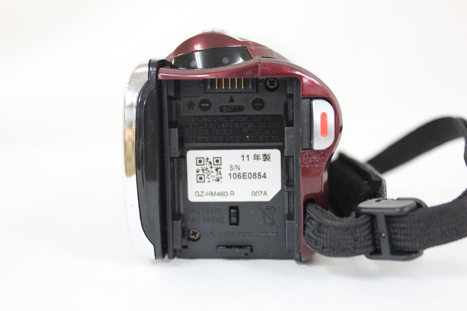 JVC Everio GZ-HM460 レッド 予備バッテリー他おまけ付 返品保証】 【録画再生確認済み】JVC Everio GZ-HM460-R レッド