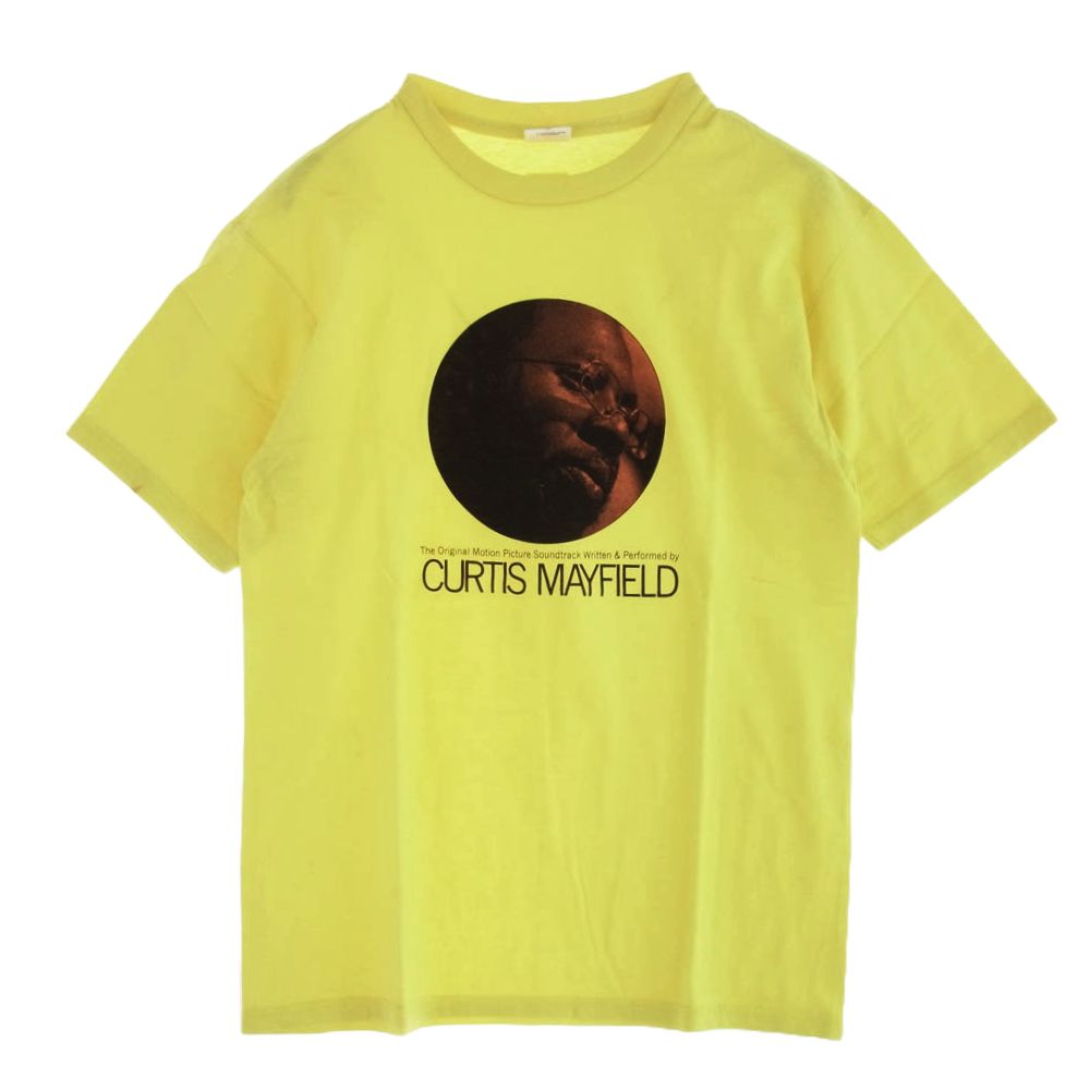 Supreme シュプリーム 11SS Curtis Mayfield photo Tee カーティス メイフィールド フォト 半袖 Tシャツ イエロー系 M イエロー系 M【極上美品】