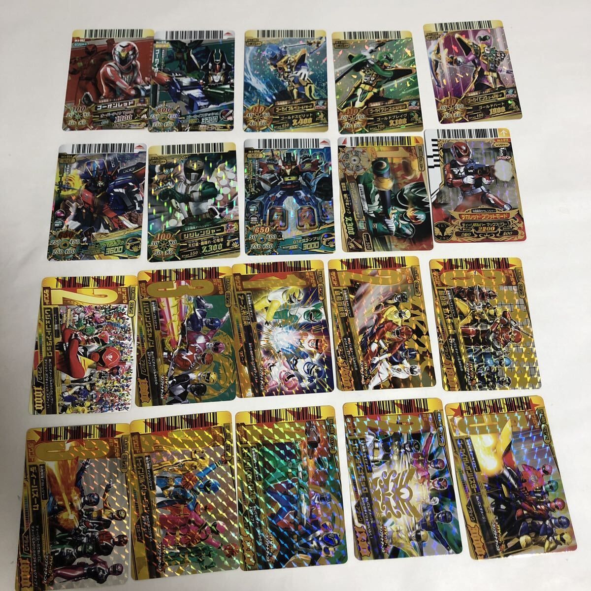 ダイスオーカード 美品 まとめ売り バラ売り不可 ダイスオーDX 昭和 平成 スーパー戦隊 まとめ売り 16枚 カード