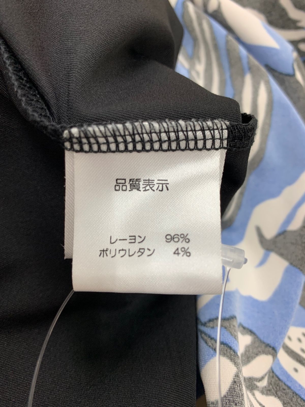 スーパービューティー ワンピース 42 ブラック 花 ビジュー